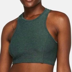 Outdoor Voices forest green sports bra/ cropped workout top size medium